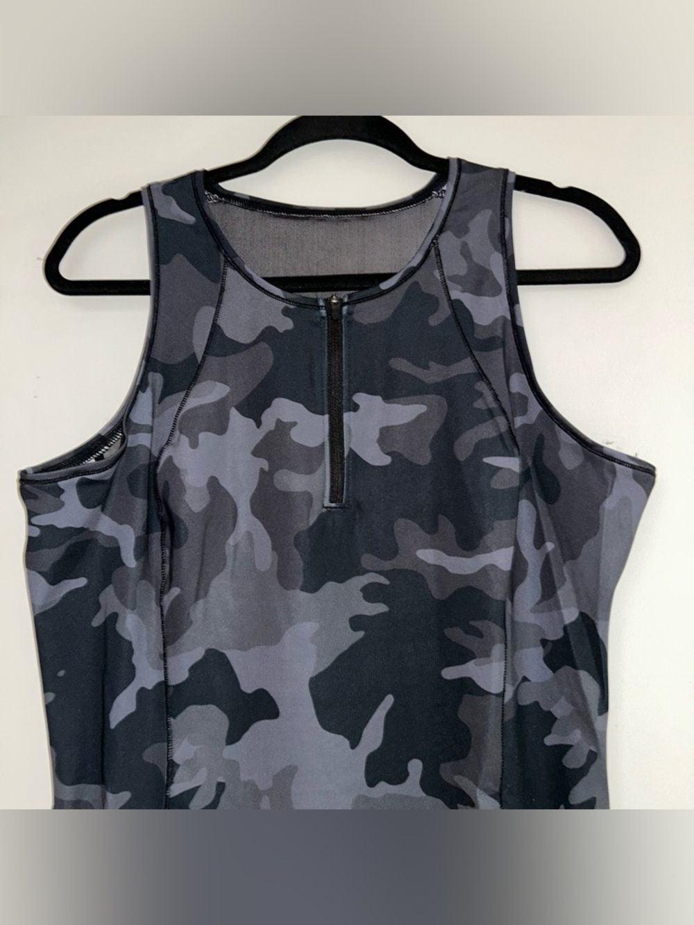 FLINT PARK Ace Tennis Dress Camo Black Mesh Mini Activewear Lightweight XL NEW - Picture 2 of 5